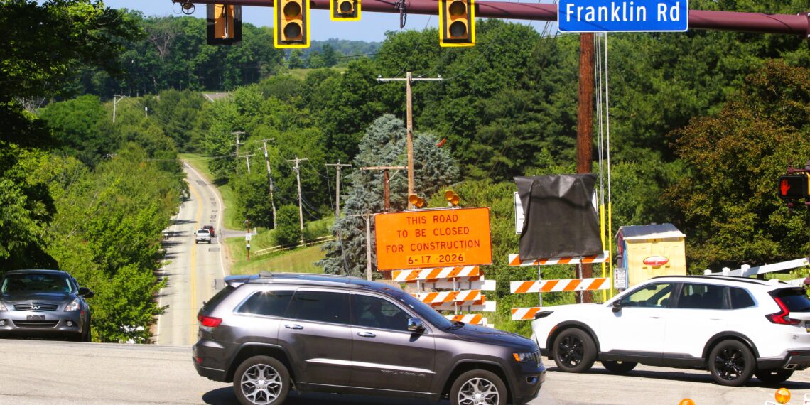 Overnight Paving, Mars Road Closure Scheduled as Franklin Road Project Advances